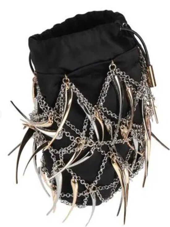 Rabanne Silver & Gold Iconic 1969 Moon Bag Paco Rabanne RABANNE bucket bag - silver and gold